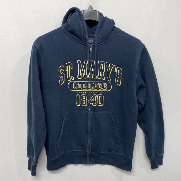 Vintage Jansport St. Mary's College Full Zip Hoodie Sweatshirt Medium M249 -27 - Picture 1 of 16